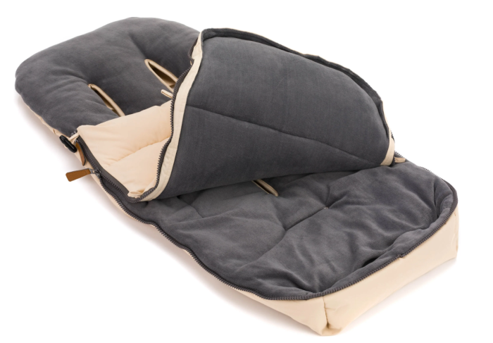 Preview: Fillikid Winterfußsack Kinley Natur mit weichem Innenfutter